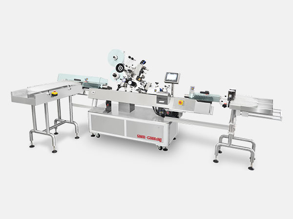 立進（jìn）立出臥式圓瓶智能貼標機